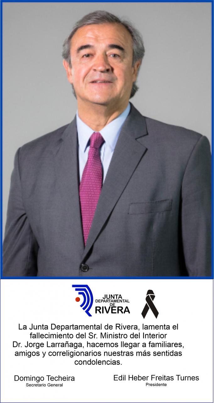 Condolencias a Jorge Larrañaga